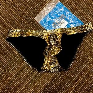 Mens Sexy Gold Glitter Bikini Underwear Asian XXL sized maybe US M or L